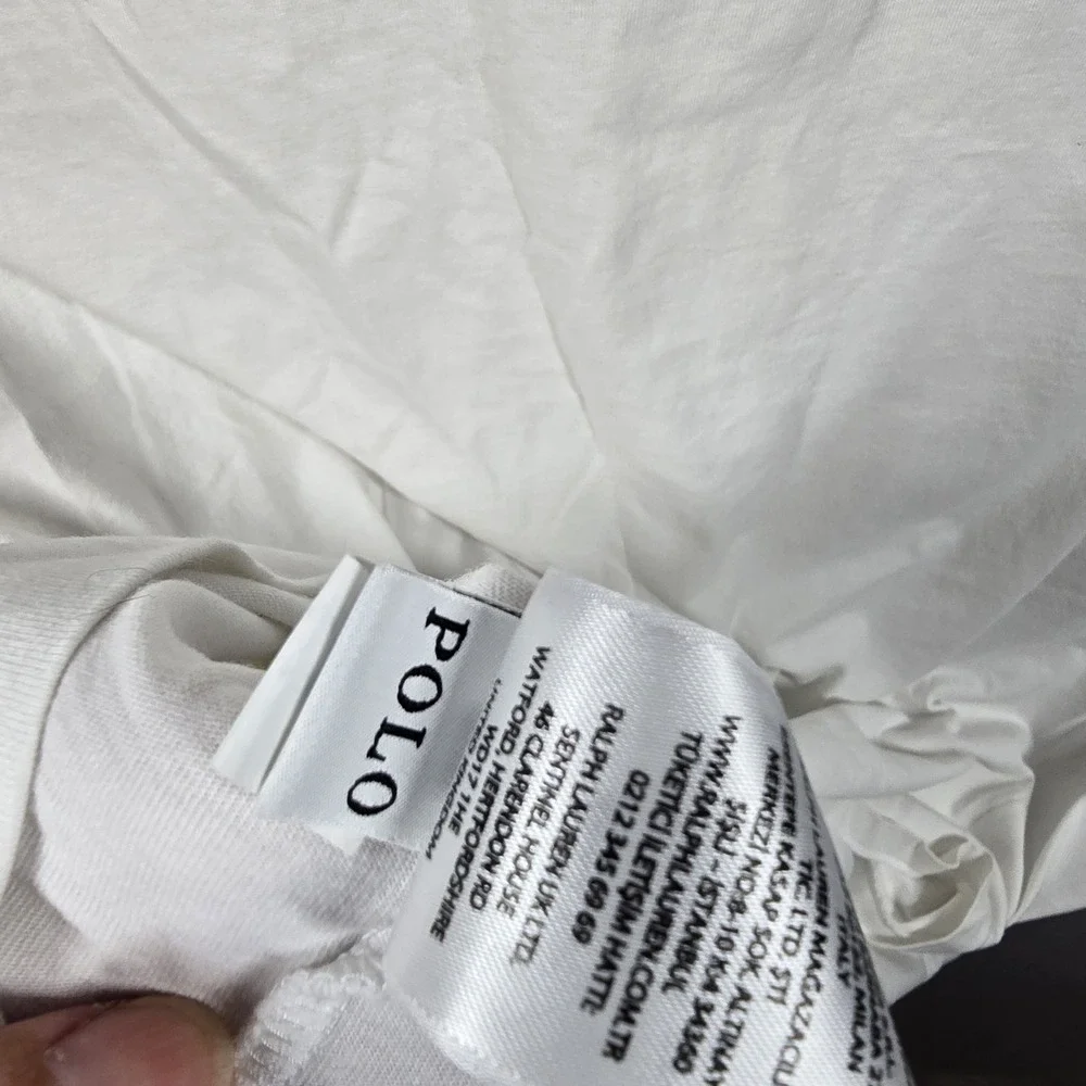 Polo Ralph Lauren Shirt Mens 4XL White Pocket Embroidered Pony Logo Classic Tee - Picture 6 of 8